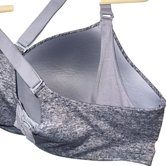 Soma 42D Bra Gray Heathered Adjustable Straps Wireless Supportive nursing bra - Picture 6 of 6